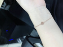 ?，斔娜~草銀手鏈女學(xué)生小眾手串時尚首飾情人禮物生日禮物送女朋友 四葉草銀手鏈（抽拉玫瑰禮盒） 曬單實(shí)拍圖