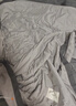 雅鹿·自由自在 A類抗菌空調被春秋夏涼被子夏季單人薄被子150x200cm 淺灰 曬單實拍圖