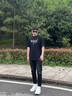 薩拉維夫（SLLAVIF）品牌2026新款九分牛仔褲男夏季潮流時尚破洞小腳韓版修身漆點褲子 黑色 33 適合140-160斤 曬單實拍圖