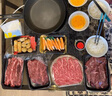 憶回?！景闹藓团！縈9烤肉片腹心肉谷飼雪花牛肉肥牛日式烤肉店燒烤食材 凈重500g M9和牛腹心肉 曬單實(shí)拍圖