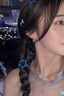 PWL藍水晶素圈耳環女小眾設計感獨特耳釘耳圈時尚精致巨好看百搭耳飾 藍水晶素圈耳環 曬單實拍圖