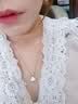 中國黃金（CHINA GOLD）一貝子18k金項鏈女款2026新款彩金吊墜生日七夕情人節禮物送女友 【今/次日達】18K金一貝子項鏈-真鉆石+證書禮盒 曬單實拍圖