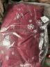 鸭鸭（YAYA）冬装中长款大码羽绒服女老太太老人衣服妈妈加厚外套 DYO66B0360-紫红 2XL 建议115-130斤 实拍图