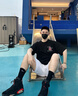 杰克·瓊斯（JACK&JONES）26年男裝夏季t恤重磅純棉寬松休閑短袖T恤男小眾個性半袖情侶款 E40黑色 M 175 曬單實拍圖