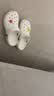 卡駱馳（CROCS）新款厚底云朵洞洞鞋送女友禮物206750 白色   36-37 曬單實(shí)拍圖