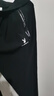 花花公子【冰絲速干】男士夏薄款運動褲寬松大碼直筒彈力休閑長褲 黑色散口+灰色散口 3XL （建議155-170斤） 曬單實拍圖