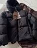 坦博爾【店長推薦】羽絨服男短款寬松休閑90絨連帽外套潮冬裝TF236353 黑色 M (170) 170 曬單實拍圖