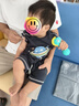巴厘小豬男寶寶連體衣夏季薄款小男孩無袖坎肩哈衣小月齡外出夏裝嬰兒衣服 夜色藍 100cm 曬單實拍圖