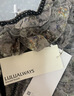 LULUALWAYS【商場同款】25夏季新款法式氣質網紗拼接蛋糕連衣裙女 灰色 M 曬單實拍圖