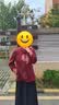 俞兆林（YUZHAOLIN）媽媽秋裝中老年女裝奶奶時尚潮流外套老太太唐裝老年人秋季上衣服 03紅色加絨版+黑色加絨褲 XL 建議(85-100斤) 曬單實拍圖