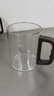 泥也玻璃杯茶杯水杯子玻璃茶杯男士泡茶專用玻璃水杯帶把手綠茶馬克杯 曬單實拍圖