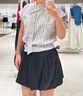 ELLE高級感不規則無袖襯衫女2026夏季新款獨特通勤小眾休閑襯衣 黑色 M 曬單實拍圖