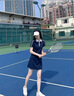 361°運動連衣裙女防走光polo領短袖專業羽毛球服連體網球服網球裙 曬單實拍圖