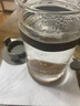 miGo 玻璃冷水壺茶水分離玻璃壺耐熱泡茶壺玻璃茶具花茶養(yǎng)生壺 淺墨灰 1.2L 曬單實(shí)拍圖