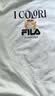 FILA 斐樂易烊千璽同款多彩T恤情侶短袖2026夏季新款卡通貓咪刺繡T恤 云菇白-WT M 170/92A/M 曬單實拍圖