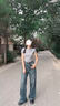 FivePlus牛仔褲女夏季薄款2026年最新款寬松顯瘦高腰直筒褲京東自營褲子女 曬單實拍圖