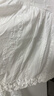 尚都比拉度假風純棉連衣裙女春季圓領喇叭長袖月光裙拼接荷葉邊中長A字裙 曬單實拍圖