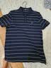 七匹狼【絲光棉】短袖POLO衫男夏季純棉條紋T恤 101(藏青) L170/88A 曬單實拍圖