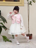 迪士尼女童長(zhǎng)袖紗裙秋款2025新款時(shí)尚女寶寶國(guó)風(fēng)馬甲小女孩公主裙兩件套 粉色 120cm 曬單實(shí)拍圖