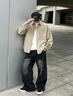 Dickies美式高端潮流長袖襯衫春秋季男裝寬松休閑痞帥外搭開衫外套上衣服 卡其色 常規(guī) 【官方正品】 XL 曬單實拍圖