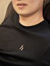 HAZZYS【液氨工藝】哈吉斯男裝 26新款夏季休閑圓領(lǐng)短袖T恤男 黑色BK L （175/96A 48） 曬單實拍圖