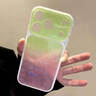 SUOLIAO適用iPhone17promax手機殼新款女生漸變貝殼紋蘋果18pro鏡頭全包圍氣囊硅膠散熱防摔保護套超好看 【綠粉色】氣囊防摔-帶ai按鍵-鏡頭全包圍 蘋果17Promax 曬單實拍圖