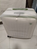 稻草人（MEXICAN）行李箱18寸20寸側開蓋小型輕便可登機箱新款短途旅拉桿箱密碼箱 白綠【拉鏈款單手開箱-大容量深倉】 20寸（飛機免托運，登機箱） 曬單實拍圖