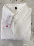 名創(chuàng)優(yōu)品（MINISO）冰絲短袖襯衫男夏季新款舒適涼感透氣日系百搭寬松襯衣 白 L 曬單實(shí)拍圖