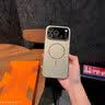 五鼠適用蘋果17promax手機殼新款iphone17pro磨砂玻璃磁吸自帶鏡頭膜保護套16全包防摔高級感男女外殼 【石墨黑】啞光磨砂_Magsafe磁吸_不沾指紋 iPhone 17 Pro Max 曬單實拍圖