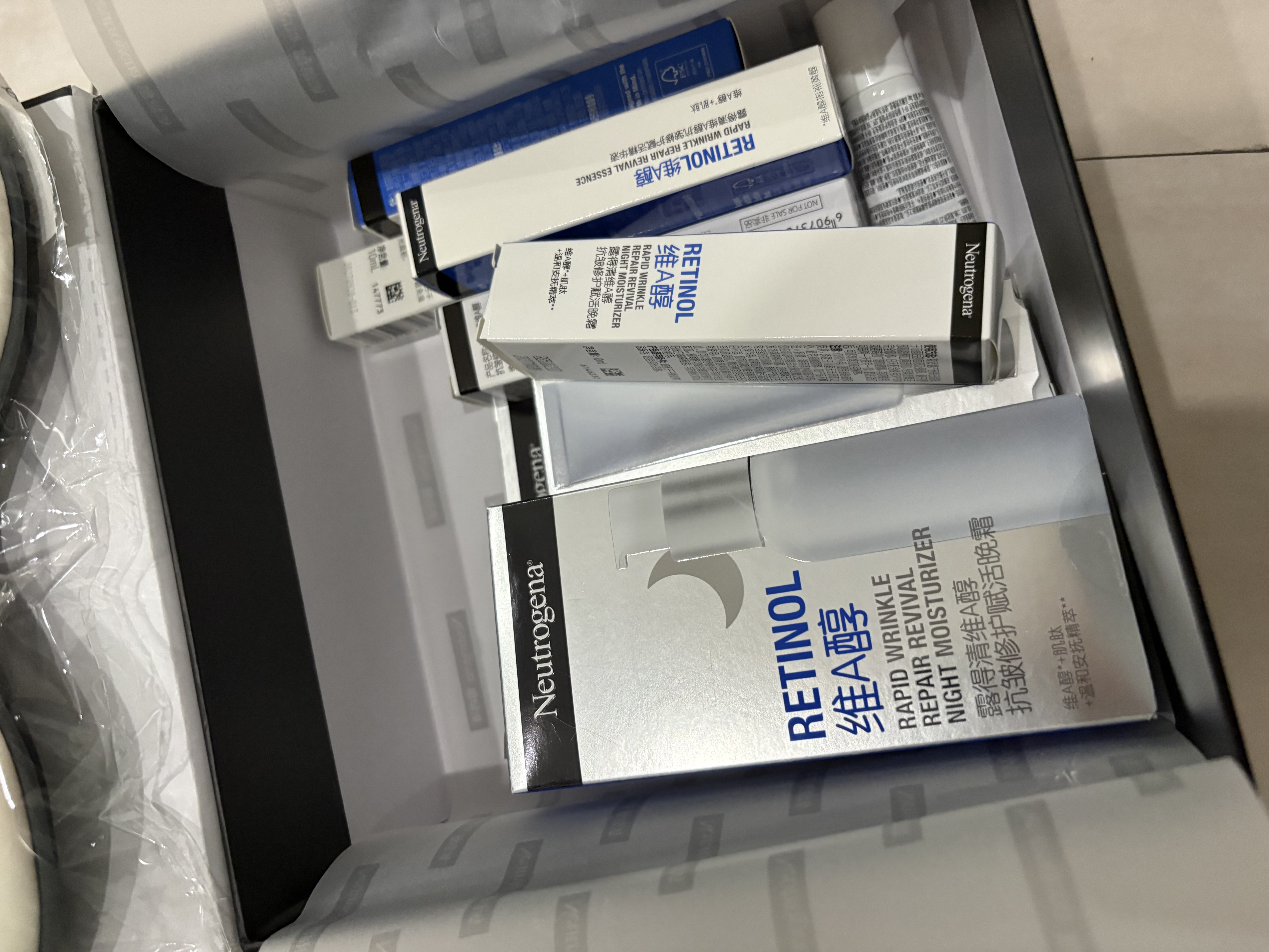 露得清超A醇面霜抗皺眼霜組合細(xì)膩淡紋提拉超A晚眼禮盒七夕情人節(jié)禮物 曬單實(shí)拍圖
