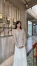 羅蒙（ROMON）品牌防曬開衫外套女2026夏新款寬松休閑純色百搭薄款圓領上衣 原麻色外套 S  (建議105斤內) 曬單實拍圖