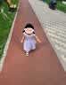 巴厘小豬【莫代爾牛油果】女寶寶連衣裙夏季女童小飛袖超仙網紗裙嬰兒裙子 幽蘭紫 90 曬單實拍圖