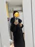 波司登（BOSIDENG）冬時尚休閑柔軟舒適長款寬松厚羽90絨脫卸帽羽絨服保暖外套 黑色8056 S 160/84A 體重約110-125斤 曬單實拍圖