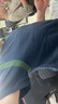 班尼路（Baleno） S&K系列夏季潮流日系拼接撞色重磅短袖T恤男純棉男士寬松大碼男 寶藍(lán)色 【230g】 4XL 體重200-230斤 曬單實拍圖