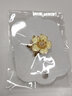 MIEG防走光山茶花小胸針高級(jí)感花朵可愛日系別針梔子花高檔胸花配飾 三瓣草梔子花胸針 曬單實(shí)拍圖