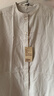 MUJI 女式 涼感 短袖襯衫連衣裙 女裝裙子長裙 26年夏季 BC2Q7C6S 象牙色格紋 M （160/84A） 曬單實拍圖