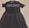 FILA斐樂官方女子連衣裙夏新款時尚休閑簡約修身短袖連身裙 正黑色-BK XL 175/92A/XL 曬單實拍圖