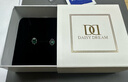 DAISY DREAM999銀針綠色鋯石耳釘女高級感輕奢2026年新款養耳洞耳環復古耳飾 祖母綠耳環【999銀針】 曬單實拍圖
