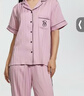 維多利亞的秘密（Victoria's Secret）維密 楊冪同款 水光綢提花家居服舒適絲滑短袖睡衣套裝女 曬單實(shí)拍圖