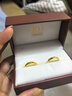 周生生七夕禮物心心相印黃金戒指 足金Amore愛慕足金開口戒 78036R計價 3.42克(含工費130元) 曬單實拍圖