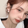 紀(jì)詩(shī)哲（GIEVSZHE）大小雙面珍珠耳釘女氣質(zhì)時(shí)尚耳環(huán)耳飾情人節(jié)生日禮物送女友老婆 優(yōu)雅玫瑰金色珍珠耳釘+精品禮盒 曬單實(shí)拍圖