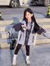 G.duck小黃鴨童裝女童沖鋒衣三合一可拆卸兒童外套女大童春秋季防風夾克 春秋款+內膽 140 （建議身高130cm 10-11歲cm 曬單實拍圖