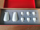 SUSHI CERAMICS羊脂玉瓷白酒杯套裝分酒器黃酒杯福祿酒具2壺6杯精美禮盒裝 曬單實(shí)拍圖