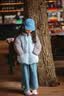 嘟嘟家【4級防潑水】兒童棉服卡通冬裝男童棉襖連帽冬款女童棉衣童裝潮 海鹽藍 130 曬單實拍圖