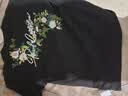 浪子閑話國潮牌花卉刺繡短袖t恤男款夏季2026新款寬松情侶裝時尚高端上衣 黑色 【刺繡款】 M 曬單實拍圖