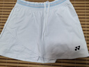 尤尼克斯（YONEX）羽毛球服速干運動比賽舒適透氣女款新款運動短裙2200726BCR白L 曬單實拍圖
