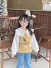 班喜迪【10A抗菌】女童馬甲秋裝2026新款寶寶背心春秋男童針織兒童馬夾 套裝 【馬甲+襯衫】 110 曬單實拍圖