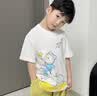 巴拉巴拉【balaOne】寶寶短袖t恤男女童2026新夏純棉吸濕速干上衣 本白10101 寬松型+ 110 曬單實拍圖