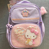 凱蒂貓（HELLO KITTY）小學(xué)生書(shū)包女1-3年級(jí)兒童書(shū)包大開(kāi)口輕便3D浮雕卡通kT雙肩背包 KT0160B（紫色） 曬單實(shí)拍圖