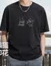森馬（Semir）短袖T恤男裝熊貓國風印花刺繡夏季涼感t寬松上衣109325100113 曬單實拍圖